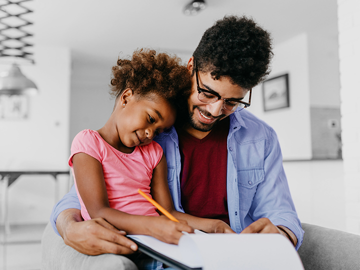 dad and daughter